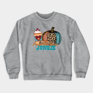 pumpkin spice junkie Crewneck Sweatshirt